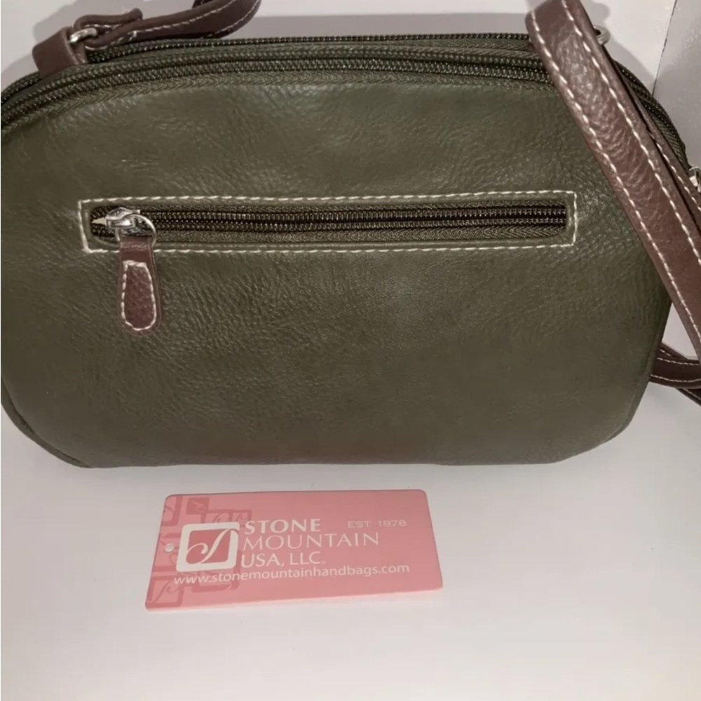 Stone Mountain USA Crossbody Purse Olive/Brown/Bone - Picture 2 of 14